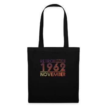 Anniversaire rétro Novembre 1962 - Ligne Sunset - Sac en tissu - noir - Devant