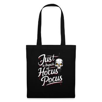 Halloween, Squelette, Effrayant, Effrayant, Horreur, Fête - Sac en tissu - noir - Devant
