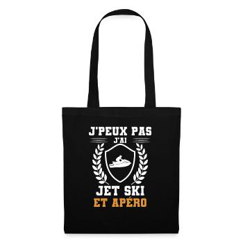 je peux pas j'ai jet ski et apéro humour - Sac en tissu - noir - Devant