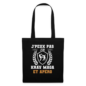 I can't I have Krav Maga and humorous aperitif - Tote Bag - black - Front