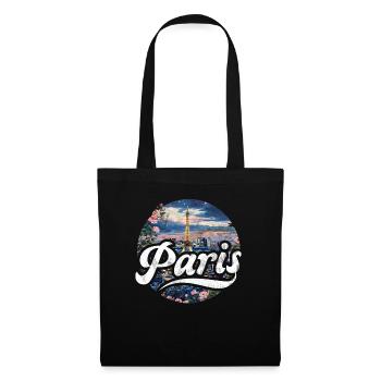 France Paris Tour Eiffel France Drapeau - Sac en tissu - noir - Devant