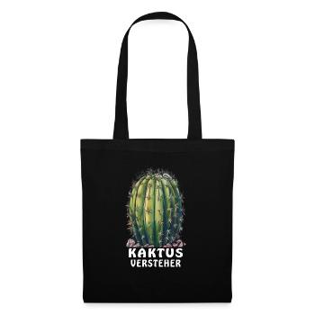 CACTUS UNDERSTANDER - Tote Bag - black - Front