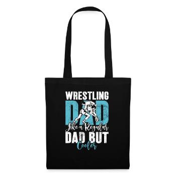 Lutte Papa Lutteur Fête des Pères Hommes - Sac en tissu - noir - Devant