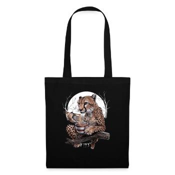 Gepard - Stoffbeutel - Schwarz - Vorne