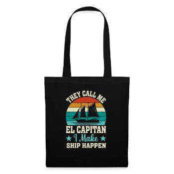 Retro Ship Men - Tote Bag - black - Front