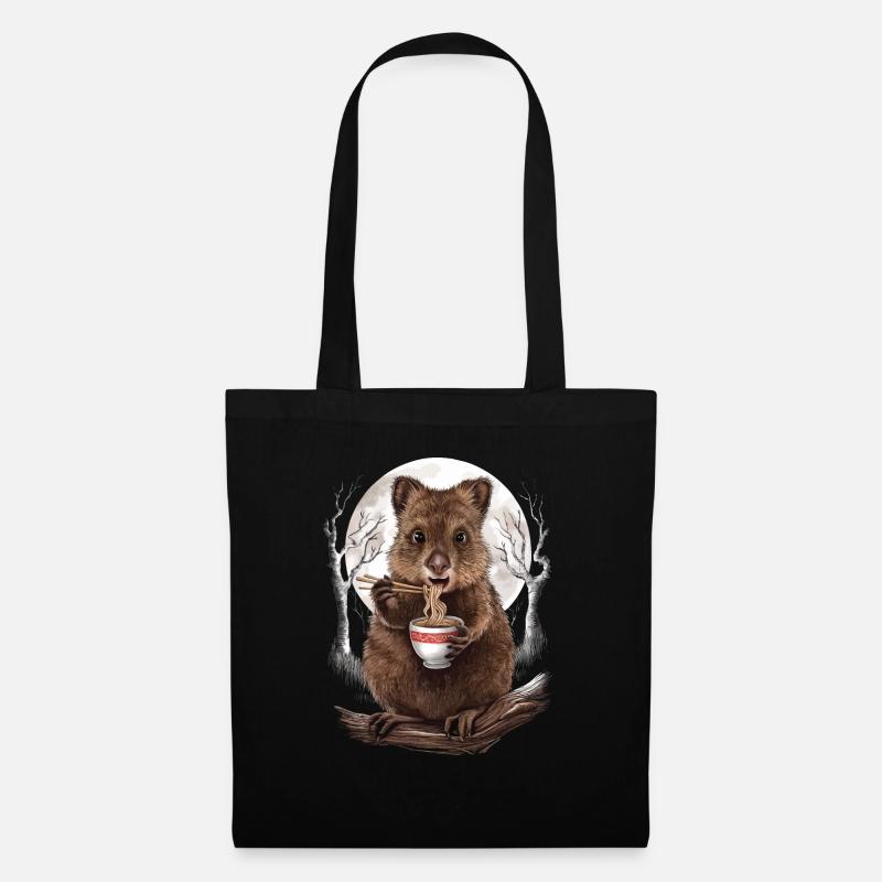 Quokka - Stoffbeutel - Schwarz
