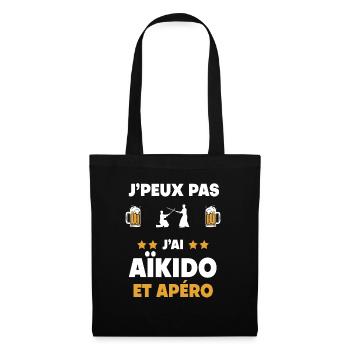 I can't I have aikido aperitif gift - Tote Bag - black - Front