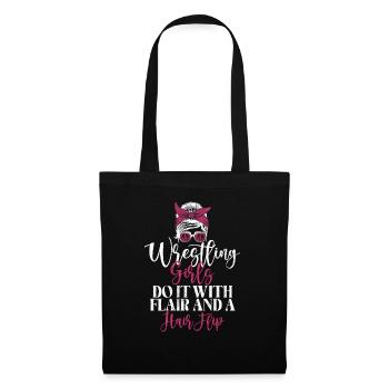 Lutteuse Fille Grappling Lutteuse Femmes - Sac en tissu - noir - Devant