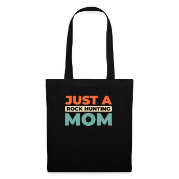 Geologist Stone Collector Just A Rock Hunting Mom - Tote Bag - black - Front