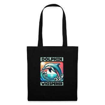Dolphin Whisperer Beach Vacation Marine Biology - Tote Bag - black - Front