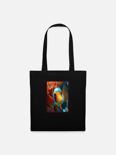 Clownfish Clownfische Clownfisch - Stoffbeutel - Schwarz