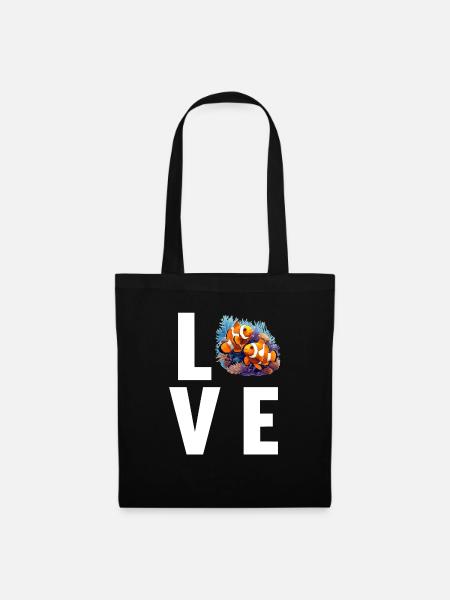 Clownfish Clownfische Clownfisch - Stoffbeutel - Schwarz