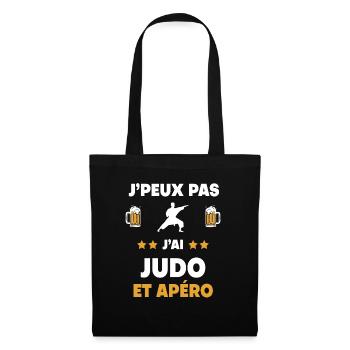 Ich kann kein Judo-Aperitif-Geschenk haben - Stoffbeutel - Schwarz - Vorne