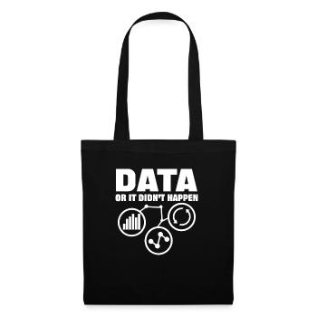 Les données ou ce n’est pas arrivé Le Big Data - Sac en tissu - noir - Devant