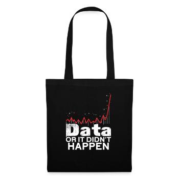 Les données ou ce n’est pas arrivé Le Big Data - Sac en tissu - noir - Devant