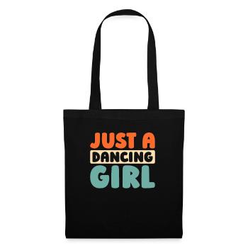 Danseuse Danseuse Juste Une Fille Qui Danse - Sac en tissu - noir - Devant