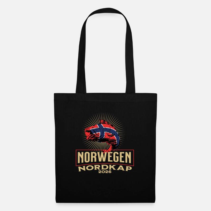 Norwegen Nordkap 2026 - Stoffbeutel - Schwarz