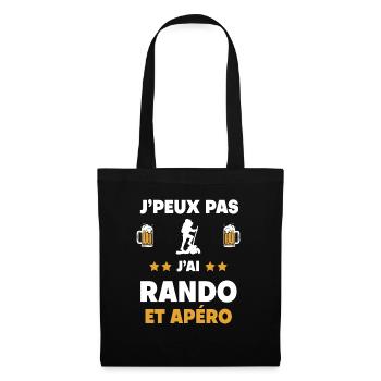 I can't I hiked aperitif gift - Tote Bag - black - Front