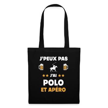 I can't I have polo aperitif gift - Tote Bag - black - Front