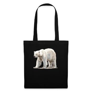 Polar Bear Eisbären Eisbär - Stoffbeutel - Schwarz - Vorne
