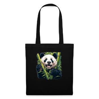 Giant Panda Große Pandas Großer Panda - Stoffbeutel - Schwarz - Vorne