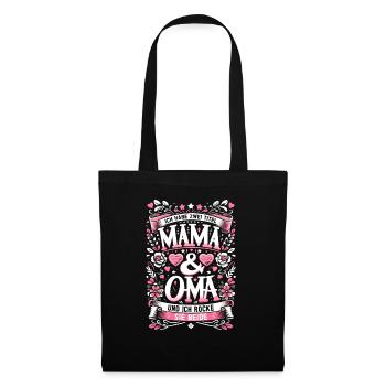 Geschenk Oma Baby Nachwuchs Mama Sprüche - Stoffbeutel - Schwarz - Vorne
