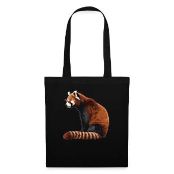 Panda roux Petits pandas Petit panda roux - Sac en tissu - noir - Devant
