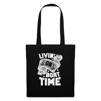 Boat Captain Funny Boat Sailing Lake Boater - Tote Bag - black - Front