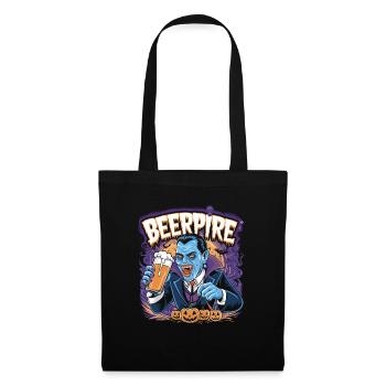 Beerpire Vampire Beer Halloween - Tote Bag - black - Front