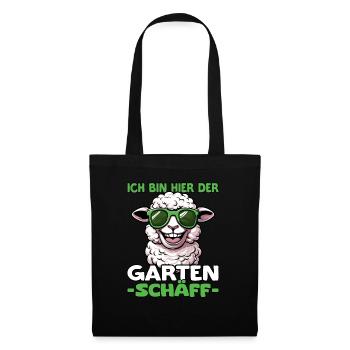 Ich bin hier der Garten Schäff | Chef Gärtner - Stoffbeutel - Schwarz - Vorne