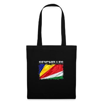 Seychellen - Stoffbeutel - Schwarz - Vorne