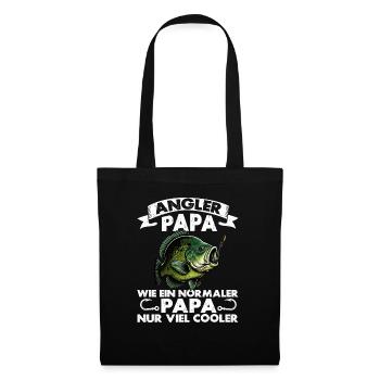 Angler Dad Fishing Rod Funny Father's Day Fisherman - Tote Bag - black - Front