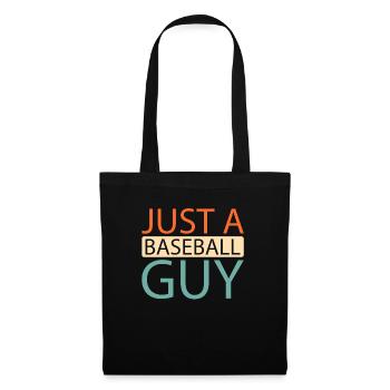 Le baseball juste un gars de baseball - Sac en tissu - noir - Devant
