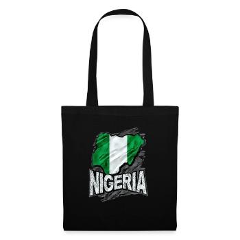 Nigéria - Sac en tissu - noir - Devant