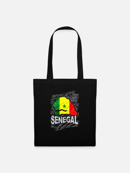 Senegal - Stoffbeutel - Schwarz