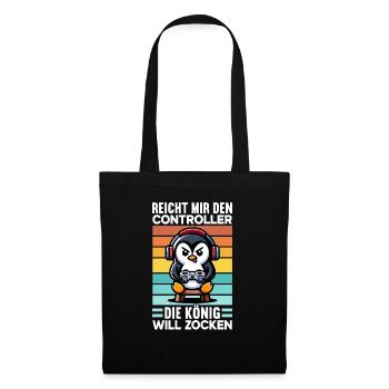 Hands me the controller, the queen wants to play - Tote Bag - black - Front