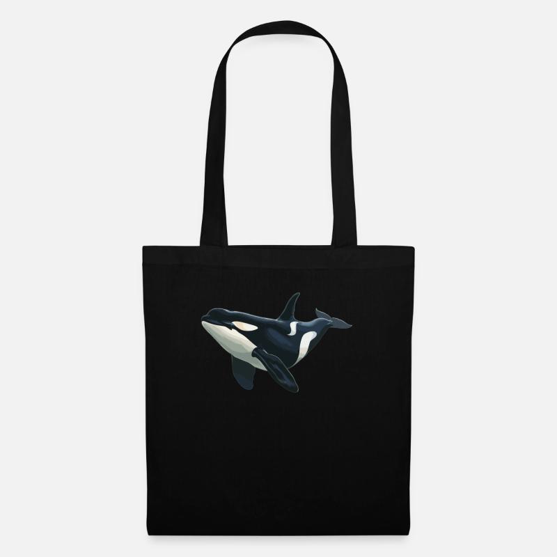 Orcas Orca - Stoffbeutel - Schwarz