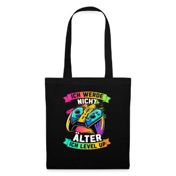 Je ne vieillis pas, je monte de niveau en jouant - Sac en tissu - noir - Devant