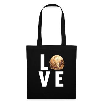 Barn Owl Schleiereulen Schleiereule - Tote Bag - black - Front