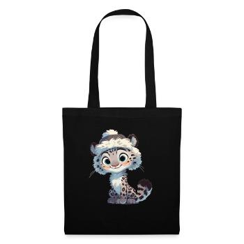 Snow Leopard Schneeleoparde Schneeleopard - Tote Bag - black - Front