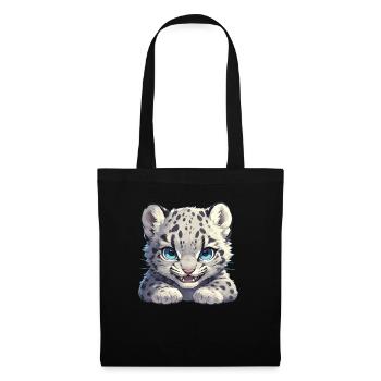 Snow Leopard Schneeleoparde Schneeleopard - Tote Bag - black - Front