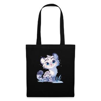 Snow Leopard Schneeleoparden Schneeleopard - Tote Bag - black - Front