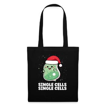Noël Single Cells Scientifique Père Noël - Sac en tissu - noir - Devant