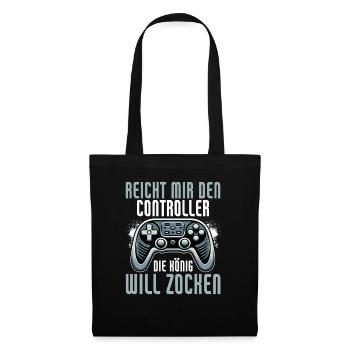 Hands me the controller, the queen wants to play - Tote Bag - black - Front