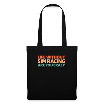 Sim Racing - Stoffbeutel - Schwarz - Vorne