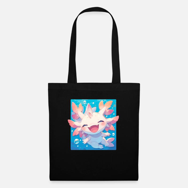 Axolotls Axolotl - Stoffbeutel - Schwarz