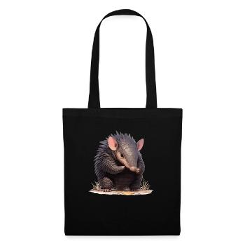 Armadillo Gürteltiere Gürteltier - Stoffbeutel - Schwarz - Vorne