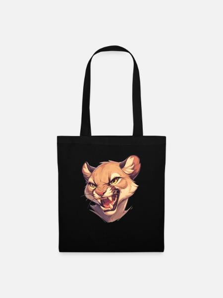 Cougar Berglöwen Berglöwe - Stoffbeutel - Schwarz