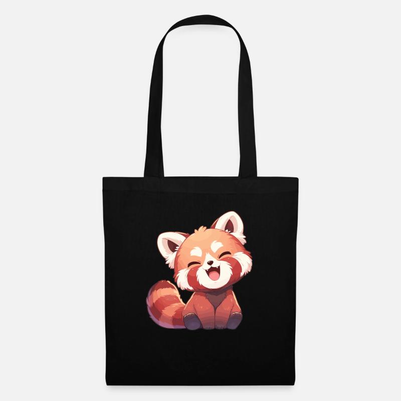 Red Panda Kleine Pandas Kleiner Roter Panda - Stoffbeutel - Schwarz