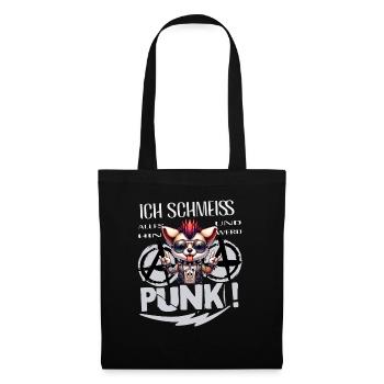 I don't care - Schmeiss alles hin werd Punk Punkrock - Tote Bag - black - Front